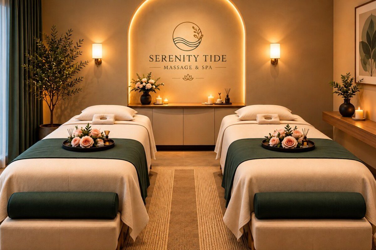 Treatment room at Serenity Tide Massage & Spa in Pompton Lakes